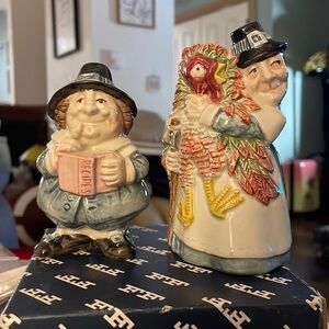 VTG FRITZ & FLOYD Thanksgiving Salt and Pepper Shakers